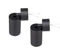 Popp® Pack x2 Aplique Cilindro Portalampara de Superficie Techo Interior Cilindro Orientable Negro para GU10 *Bombilla no Incluido Max. 50W, ø52x132mm, IP20 (Negro Pack 2unidad)