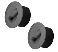 Popp® Pack x2 Baliza LED 3W con Caja empotrable Luz neutra 4000K 300Lm IP65 220V Aluminio Gris redondo Interior Exterior Luz de escalera, lámpara de pared (Gris Redondo 4000K)