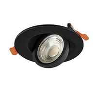 Popp® Pack x2 Downlight Led Empotrable en Techo Orientable 60º, 9W 765LM CCT Regulable en 3 Temperaturas de la Luz 3000K 4000K y 6000K, Dip Switch, 5 Años de Garantía (2und NEGRO)