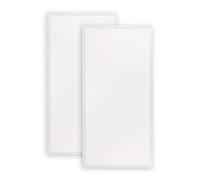 Popp® Panel LED PRO 60W con lente PMMA, 220V, 6000Lm, IP40 Blanco 60x120cm *(Driver LIFUD incluido) No flicker no requiere tornillos instalación, para techos desmontables(60x120cm Pack 2, 4000K)