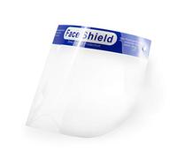 Popp® Pantalla doble Protección Facial Transparente antivaho reutilizables pack 10 PCS ajustable al rostro completo material PE-188um (Pack 10 PCS)