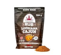 Poppamies Louisiana Cajun BBQ Rub - Condimento BBQ 100% Natural - Marinada Seca y Especias. Especialmente Adecuado para Pollo - Paquete Grande (500g)