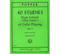 Popper - 40 Studies High School of Cello Playing Opus 73 For Cello