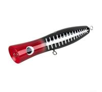 Popper de madera cortado a mano con alambre de acero interno y diseño resistente al viento para pesca de mar a larga distancia (C3)