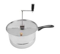 Popper de Palomitas de Maíz de Estufa, Fabricante de Palomitas de Maíz de Acero Inoxidable con Manivela de Mano,Olla de Palomitas de Maíz para Cocción de Inducción de Estufa de Gas