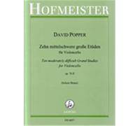 POPPER - Estudios Op.76 Vol.2º (10 Estudios de Mediana Dificultad) para Violoncello (Bruns)