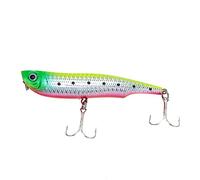 Popper Señuelo de Pesca Cebo Duro 105 mm 17 g Aparejos de Aguas Poco Profundas con Ojos 3D Acción de natación Realista Tipo Flotante Material ABS Opción Multicolor