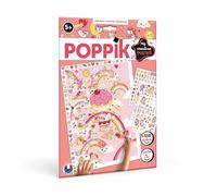 POPPIK 1841200 Póster de Unicornios creativos con Pegatinas de Unicornio despegables, Juego de Pegatinas para Manualidades, para niños a Partir de 5 años, 46 x 68 cm