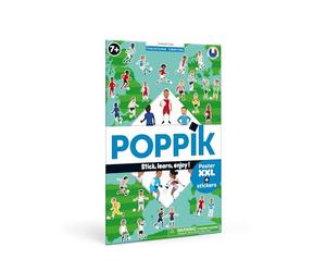Poppik Discovery fútbol A Partir de 4 años - Divertido Kit Educativo de póster, Multicolor, Talla única (DIS013)