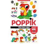 Poppik J'apprends avec Nino Dino: 1 poster + 60 stickers repositionnables