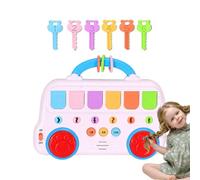 Popping Animal Toy, Interactive Musical Learning Color Sorting Toys, Adorable Early Educational Developmental Toy with Sound and Lights for Baby Girl, Childrens, Red, Blue