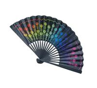 Popping Fan Dancing, plegable Chino Hand Clap Fan, 23 cm Easy Opening Artistic Cooling, Dance Performance Accessory, for Men, Women, Home Ceremonies, Photography