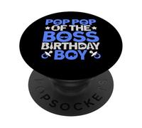 Poppop of The Boss - Traje de Fiesta de cumpleaños como un Abuelo Jefe PopSockets PopGrip Adhesivo