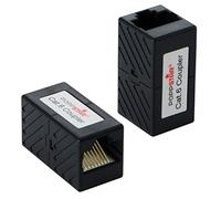 Poppstar 2X Acoplador RJ45 Hembra Doble CAT6 (ethernet Hembra a Hembra, 8 Polos, blindado), Conector RJ45 Hembra Hembra para Cable ethernet, Cable LAN