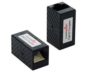 Poppstar 2X Acoplador RJ45 Hembra Doble CAT6 (ethernet Hembra a Hembra, 8 Polos, blindado), Conector RJ45 Hembra Hembra para Cable ethernet, Cable LAN