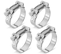 Poppstar 4 piezas Abrazaderas de perno articulado de acero inoxidable, rango de sujeción 68-73mm, ancho de banda 24mm, W4