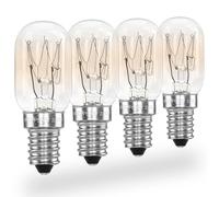 POPPSTAR 4 piezas Bombilla halógena para frigorífico E14 15W, Luz para nevera, máquina de coser, congelador, lámpara de sal (2700K blanco cálido, 150 lumen)