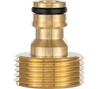 Poppstar Adaptador para grifo de manguera 1" (adaptador grifo con rosca exterior G 1" (33 mm) a acoplamiento rápido (compatible con el sistema de conexión Gardena)
