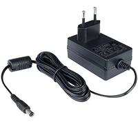 Poppstar Alimentador AC DC 12 V / 2 A (2000mA) Conector CC 5,5 mm x 2,5 mm, Cable eléctrico 240cm, Negro