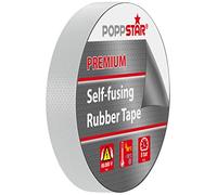 POPPSTAR Cinta aislante de autofusión universal, cinta aislante eléctrica y cinta de sellado, (10 m x 19 mm x 0,76 mm), 1 rollo, color negro