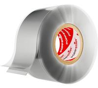 POPPSTAR Cinta de silicona autosellante, 3m x 25mm, cinta aislante y de sellado (agua, aire), gris, 1 rollo