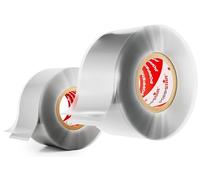 POPPSTAR Cinta de silicona autosellante, 3m x 25mm, cinta aislante y de sellado (agua, aire), gris, 2 rollos