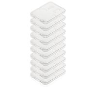 Poppstar Estuche Tarjetas de Memoria SD, Funda Tarjeta MMC, MicroSD para el Transporte, 10 Piezas