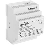 Poppstar Fuente de alimentación para carril DIN P-100-24- 24V 3.83A 92W (entrada 100-240 V AC 50/60 Hz, salida 24 V DC 3.83 A 92 W)