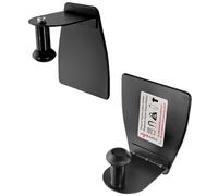 Poppstar Portarrollos de cocina magnético, 2 piezas, resistente, material: acero, fuerza de sujeción hasta 2 kg color: negro