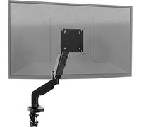 Poppstar Soporte Monitor Escritorio para 1 Monitor de 17” a 30” (regulación de Altura con Resorte de Gas), Brazo Monitor inclinable y Giratorio, Negro