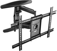 Poppstar Soporte TV Pared Muy Fuerte para Pantalla Plana o Curva de 40” a 75” hasta 45,5 kg (VESA máx. 600x400), Soporte TV inclinable y Giratorio