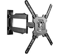 Poppstar Soporte TV Universal para Pantalla Plana o Curva de 32” a 55” hasta 32 kg (VESA máx. 400x400), Soporte TV inclinable y Giratorio