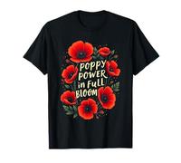 Poppy Flower - Poder de la Amapola en Flor - botánico Camiseta