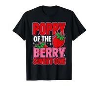 Poppy of The Berry Sweet One Strawberry Birthday Matching Camiseta