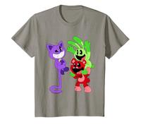Poppy Playtime CatNap Bobby BearHug y Hopppy Rayuela para niños Camiseta