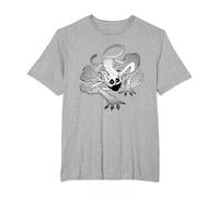 Poppy Playtime CatNap Exhalando Humo Camiseta, Hombre Tallas Grandes, Gris Jaspeado, 2X Alto