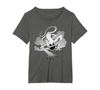 Poppy Playtime CatNap Exhalando Humo Camiseta, Mujer Tallas Grandes, Asfalto, 4XL Grande