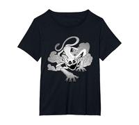 Poppy Playtime CatNap Exhalando Humo Camiseta, Mujer Tallas Grandes, Negro, 6XL Grande