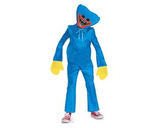 Poppy Playtime, Disfraz infantil Huggy con licencia oficial de Disguise, cómodo y con un diseño detallado, tallas L 10 a 12.