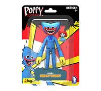 Poppy Playtime Figura de acción Scary Huggy Wuggy (figura posable de 5 pulgadas, serie 1) [licencia oficial], azul