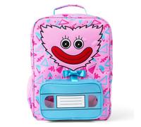Poppy Playtime - Mochila Kissy Missy (mochila escolar de 16 pulgadas con bordado y cinco compartimentos), Rosado, M, Kissy Missy