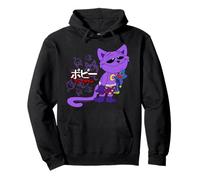 Poppy Playtime Sleepy CatNap Huggy Wuggy Peluche Texto Japonés Sudadera con Capucha