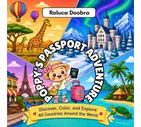 Poppy's Passport Adventure: Discover, Color, and Explore 40 Countries Around the World- Various Line Overlays for a Unique Coloring Experience