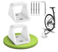 Poprkdre Anclaje de Suelo, Anclaje Antirrobo de 5 mm de Grosor con Tornillos de Acero Inoxidable, Antirrobo para E-Bike & Moto & Bicicletas (2 Unidades)