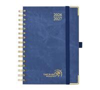 POPRUN Cuaderno del Profesor 2026 2027, Tapa Rígida PU, A5 21,5 x 15,3 cm