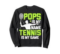 Pops Is My Name Tennis Player Vintage Grandpa Sudadera