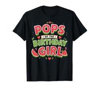 Pops of The Birthday Girl Watermelon Family Party Camiseta