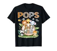 Pops of The Two Wild 2º cumpleaños Safari Animal Lover Camiseta