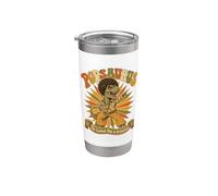 Popsaurus Divertido Dinosaurio Pop Padre Humor Retro Papá broma broma Vaso térmico de acero inoxidable de doble pared