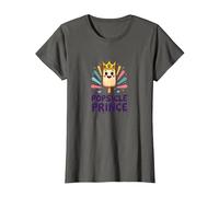 Popsicle Prince: Lindo Dibujo Animado de Helado Real Camiseta, Mujer, Asfalto, M